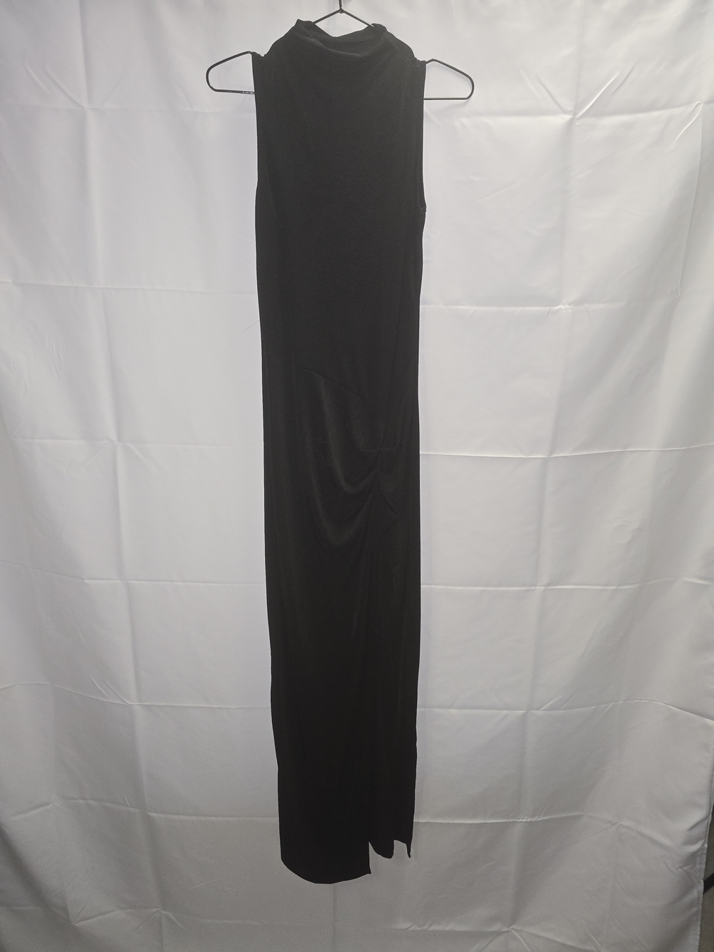 ASOS Sleeveless Sheer Black Maxi Dress Sz M